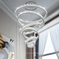 Large Staircase LED Crystal Lamp Home Decoration Lustre Fixtures Luxury Hotel Modern Chandelier Lighting